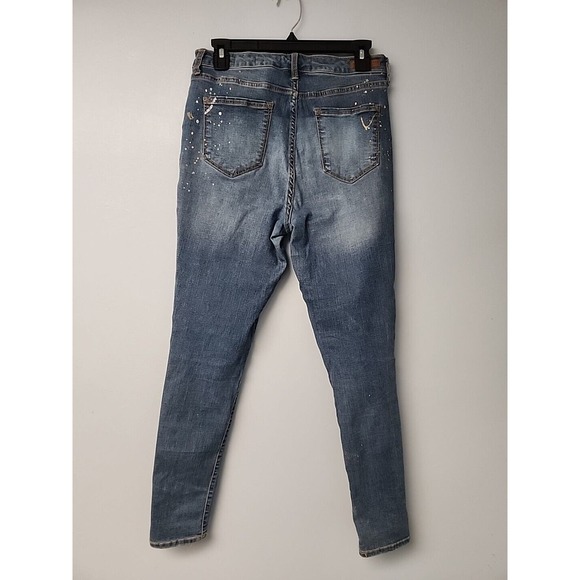 Sanctuary Social Standard Womens‎ Denim Sparkle Splatter Jean 8/29 - Picture 5 of 10